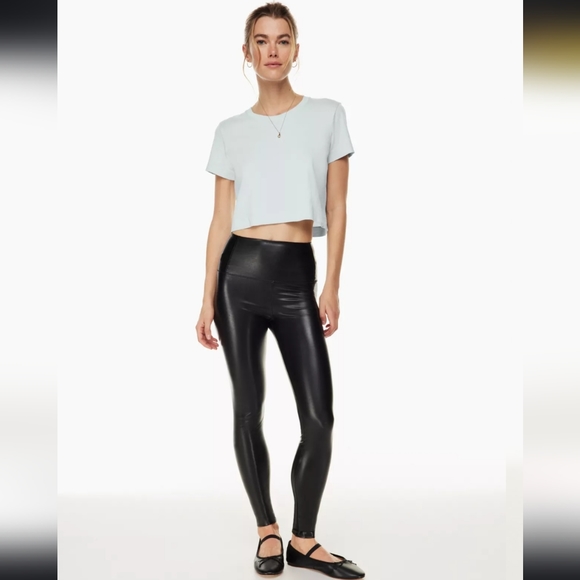 Aritzia Pants - ❤️ NWOT! ARITZIA WILFRED FREE VEGAN LEATHER DARIA PANT HIGH RISE LEGGINGS